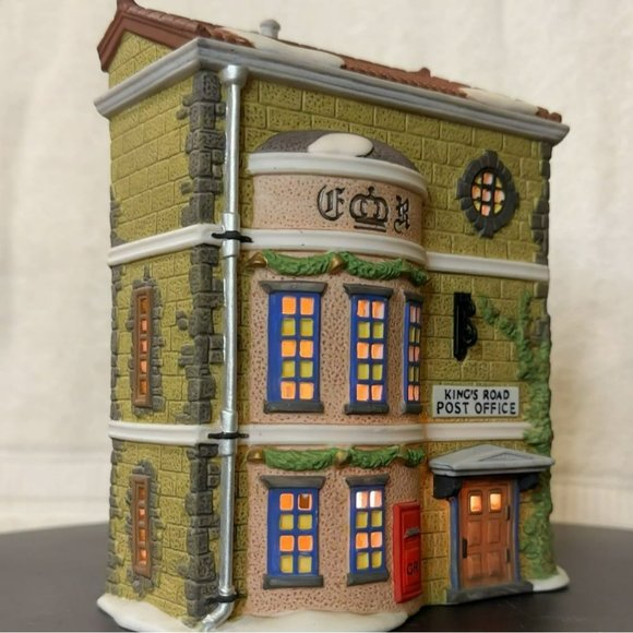 Dept 56 Kings Road Post Office Dickens Village Lighted Christmas Building - 1992 - Picture 4 of 12